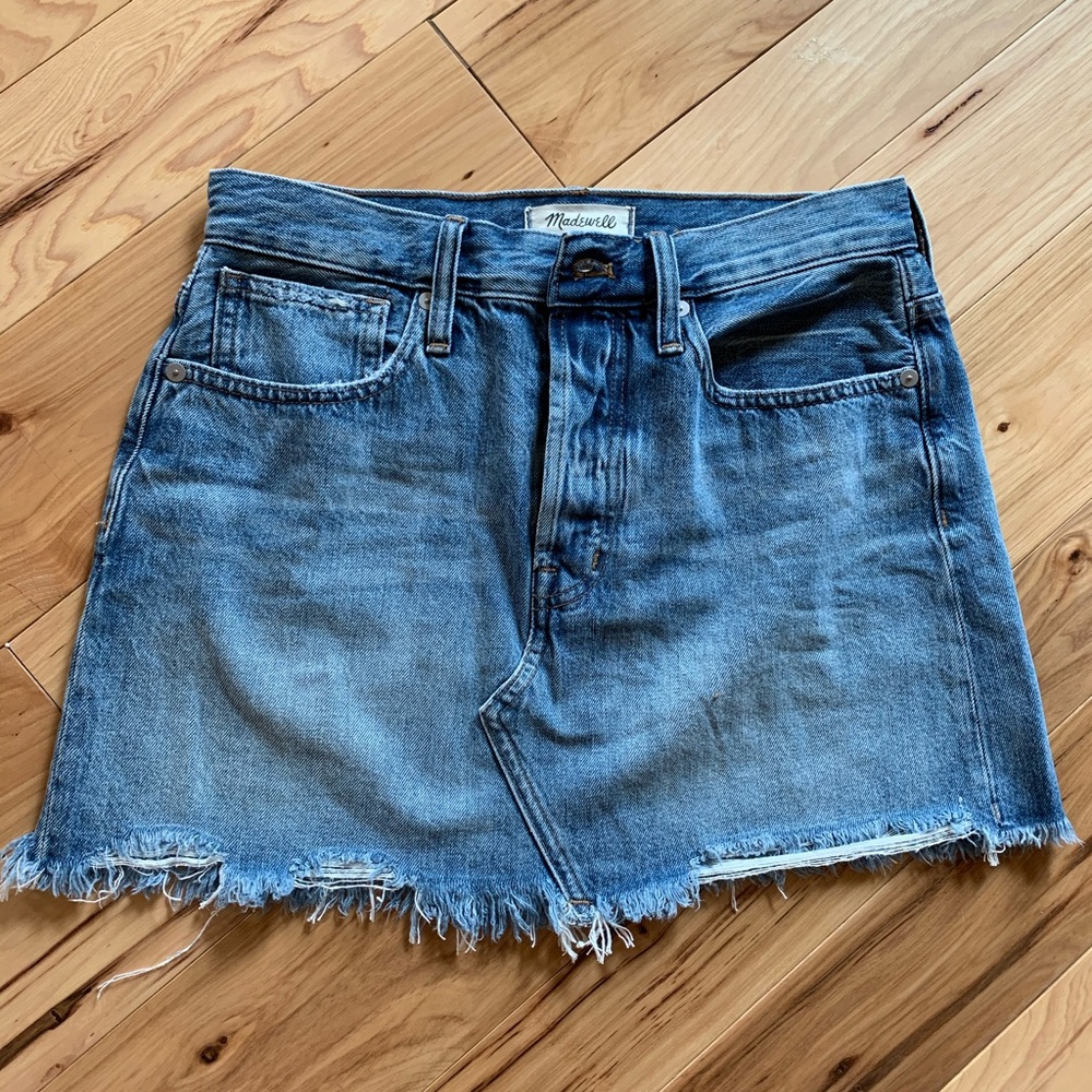 Madewell denim jean skirt